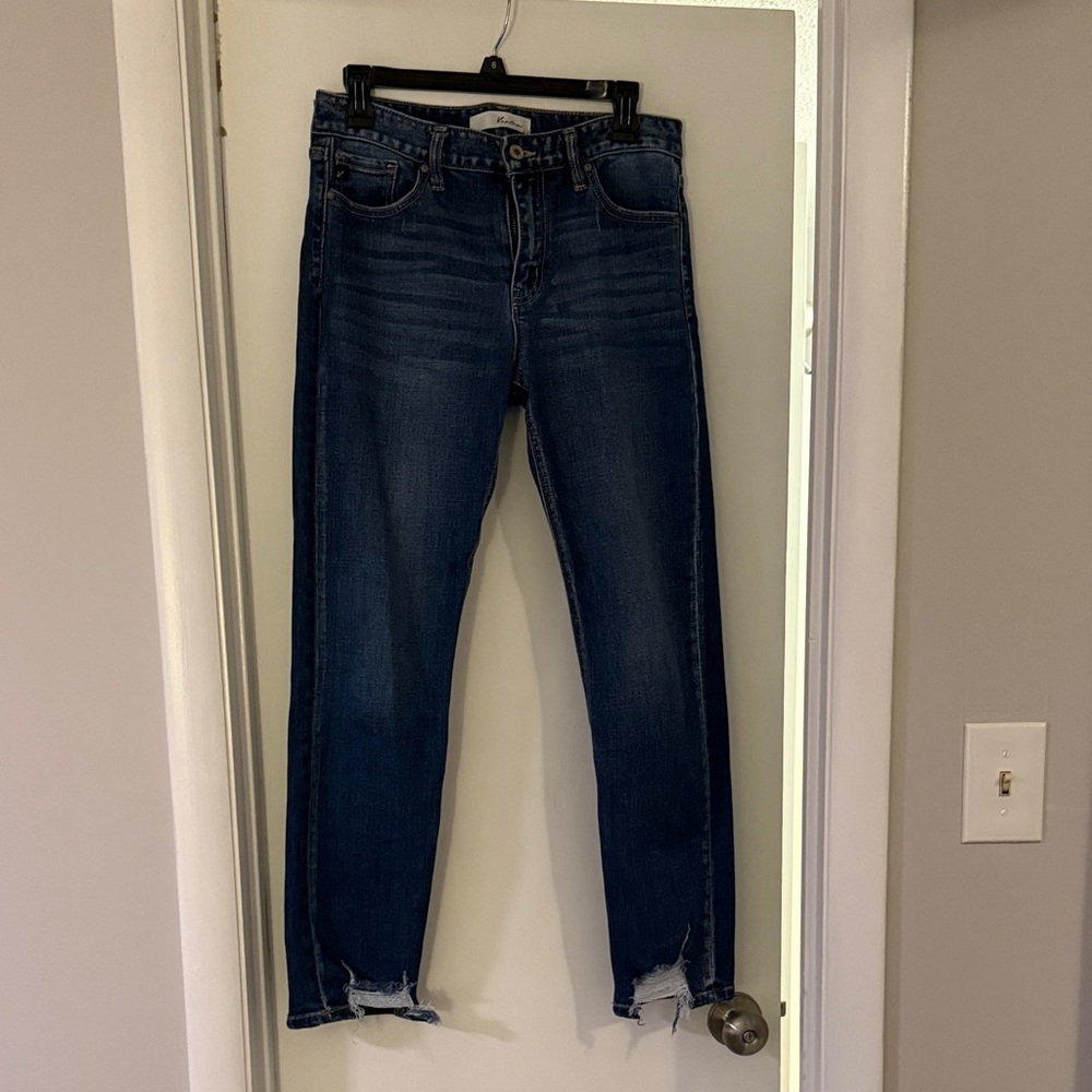 KanCan Dark Blue Straight Leg Jeans